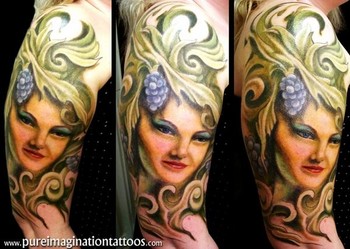 Tattoos - Kandyman Joe - Grandmother as Green Woman